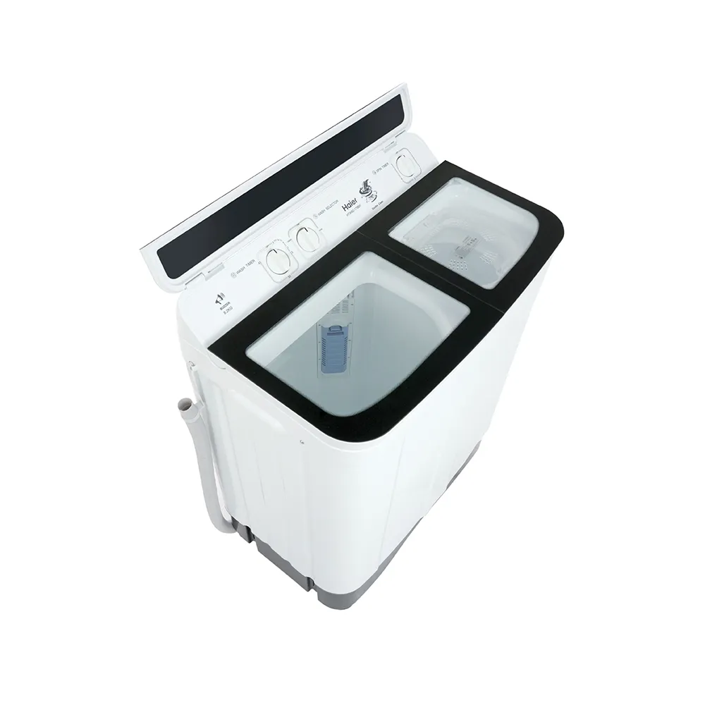 Haier Toughened Glass Lid 10 Kg  Semi Automatic Washing Machine HTW100-178BK